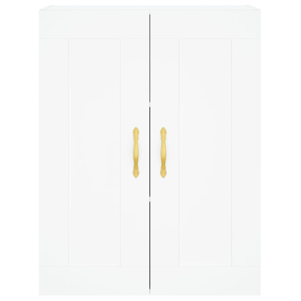 Dulap înalt, alb, 69,5x34x180 cm, lemn compozit GartenMobel Dekor