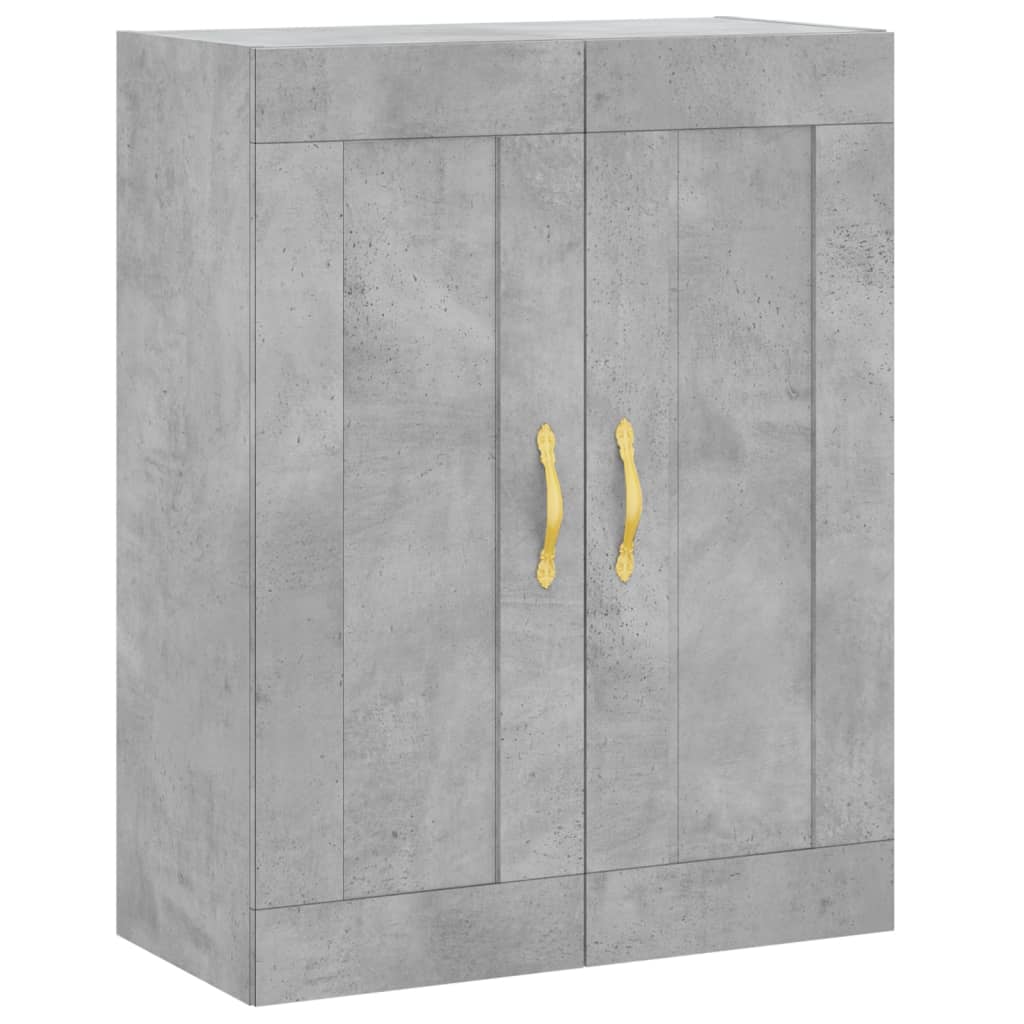 Dulap înalt, gri beton, 69,5x34x180, lemn compozit GartenMobel Dekor