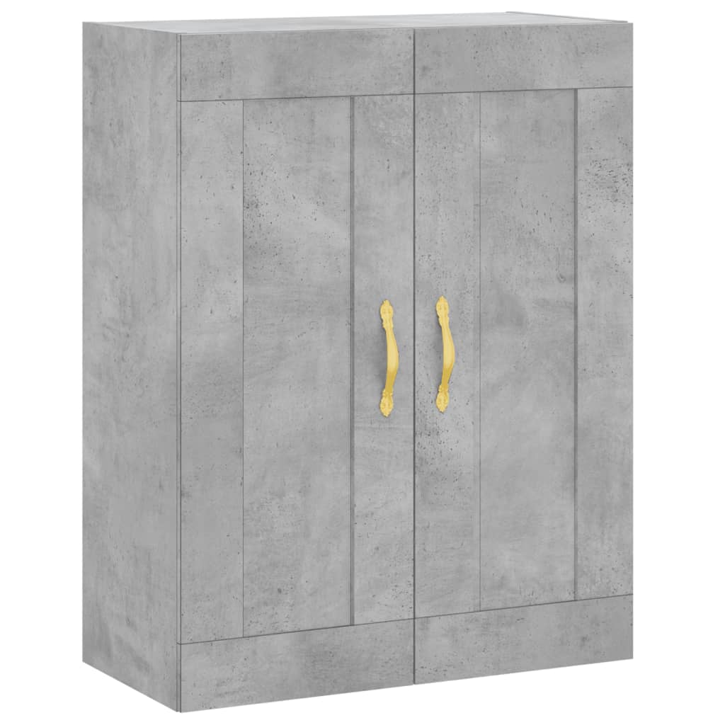 Dulap înalt, gri beton, 69,5x34x180, lemn compozit GartenMobel Dekor