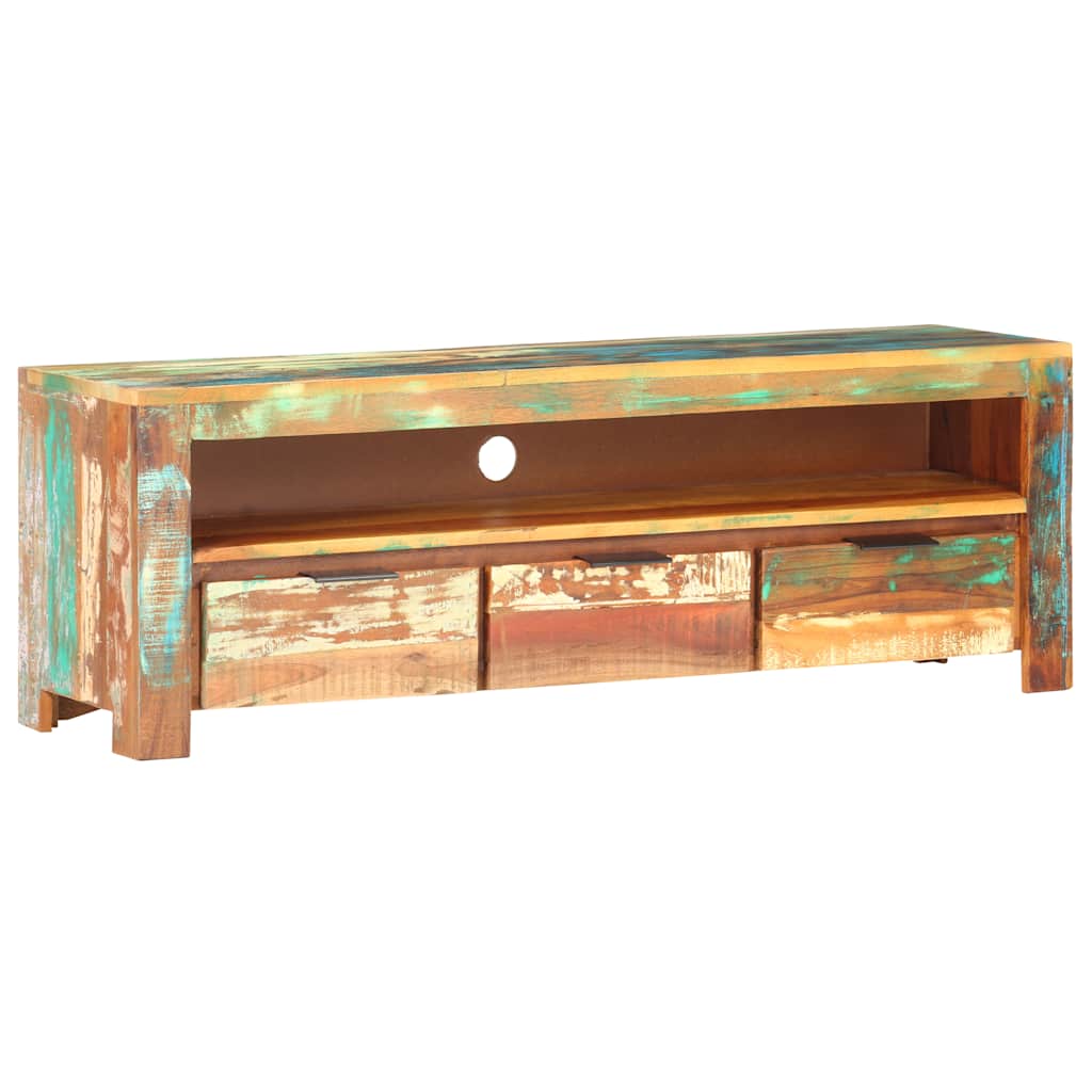 Comodă TV, 119 x 30 x 41 cm, lemn masiv reciclat GartenMobel Dekor