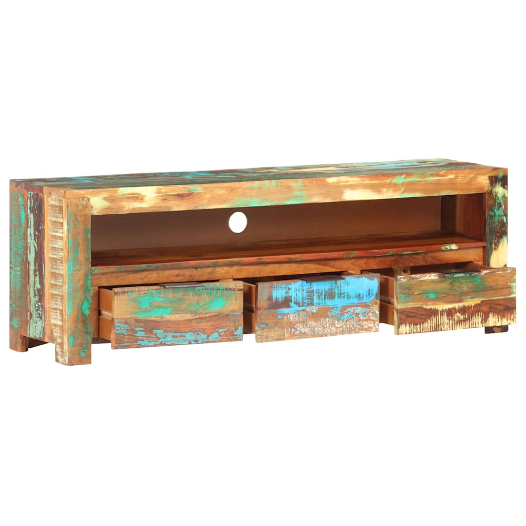 Comodă TV, 119 x 30 x 41 cm, lemn masiv reciclat GartenMobel Dekor
