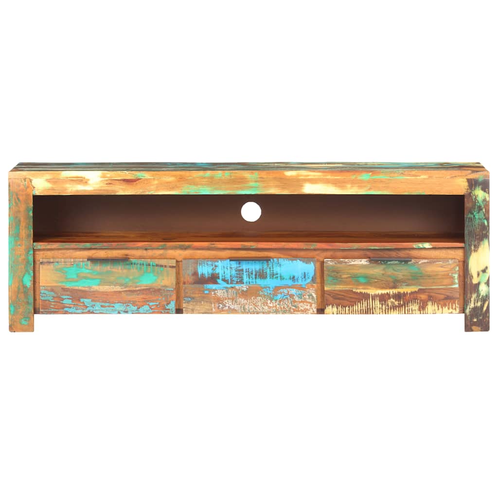 Comodă TV, 119 x 30 x 41 cm, lemn masiv reciclat GartenMobel Dekor