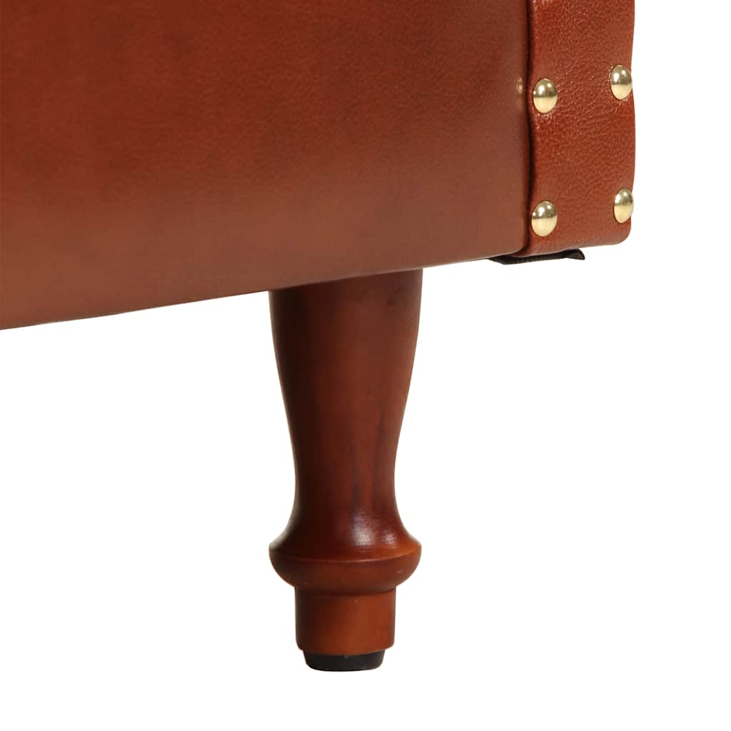 Fotoliu, maro, piele naturală GartenMobel Dekor