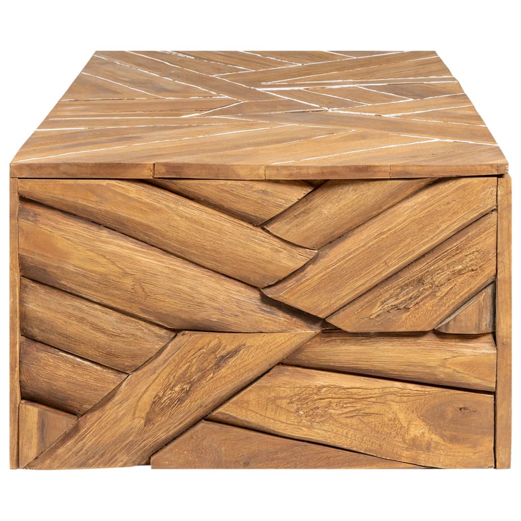 Măsuță de cafea, 110x35x38 cm, lemn masiv de tec erodat GartenMobel Dekor
