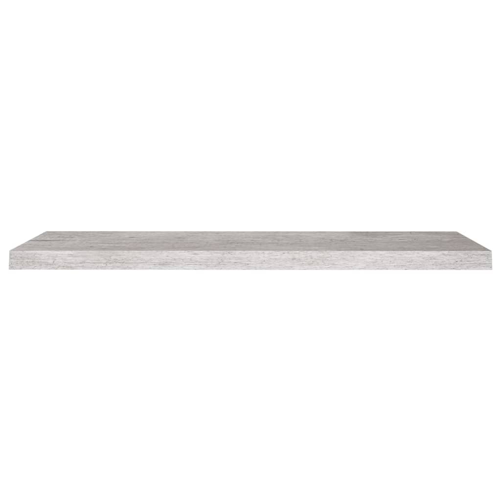 Rafturi perete suspendate 2 buc. gri beton 90x23,5x3,8 cm MDF GartenMobel Dekor