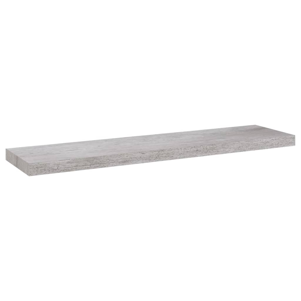 Rafturi perete suspendate 2 buc. gri beton 90x23,5x3,8 cm MDF GartenMobel Dekor