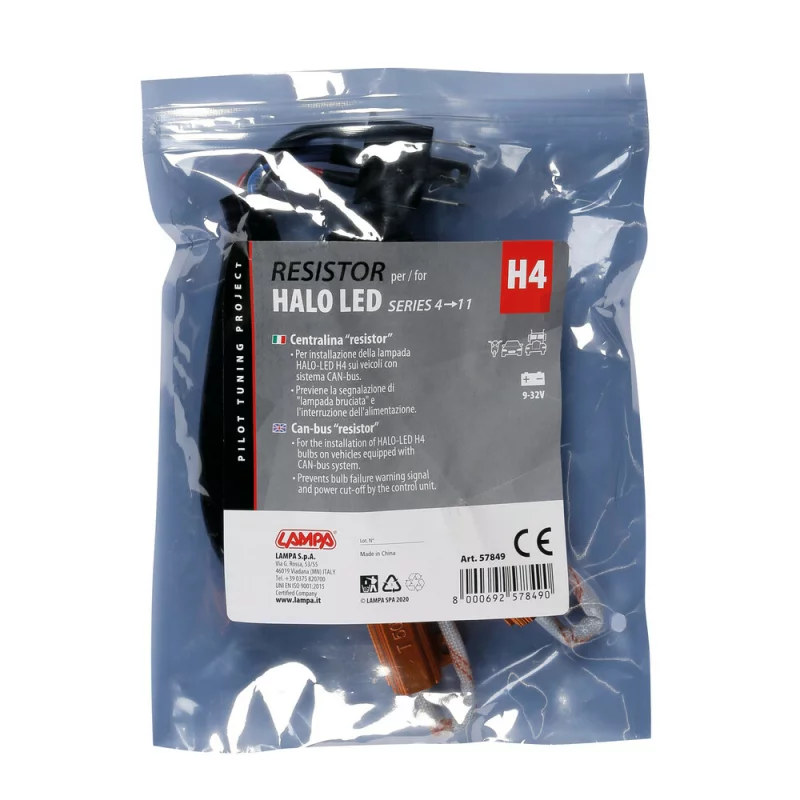 Rezistor Can-Bus pentru bec Halo Led Serie 4/11 9/32V - H4 Garage AutoRide