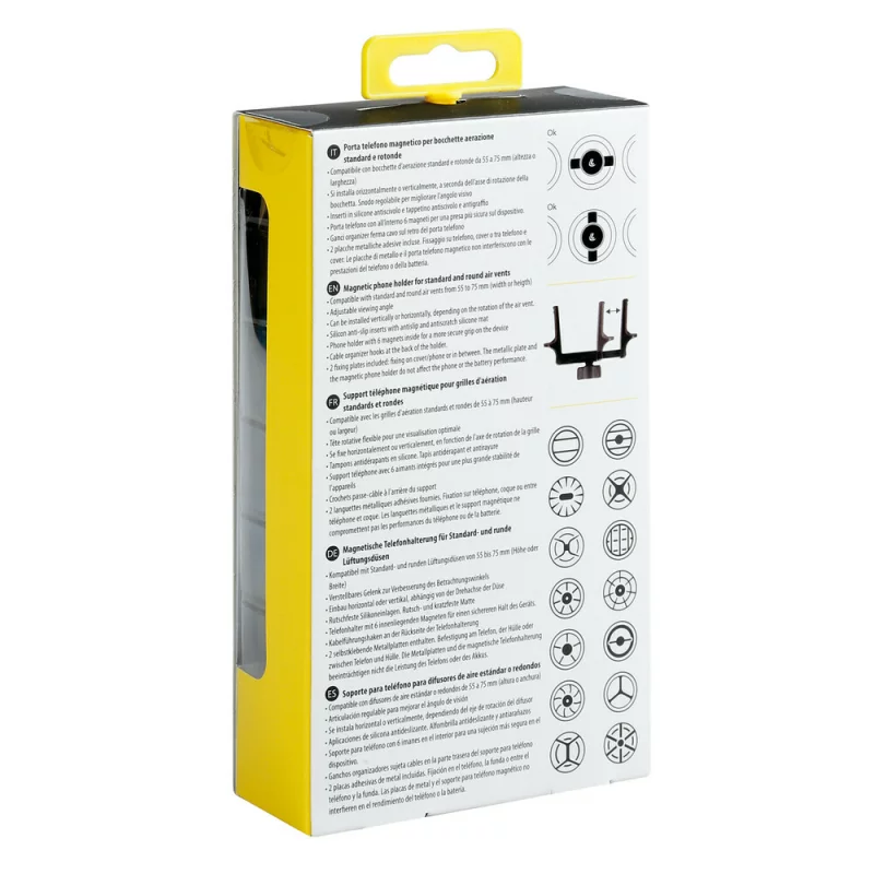 Suport telefon mobil magnetic pentru gurile de aerisire rotunde si standard Magneto Vent Pro Garage AutoRide