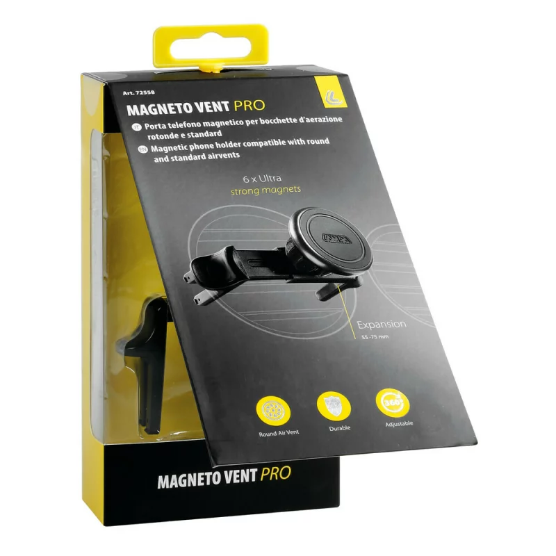 Suport telefon mobil magnetic pentru gurile de aerisire rotunde si standard Magneto Vent Pro Garage AutoRide