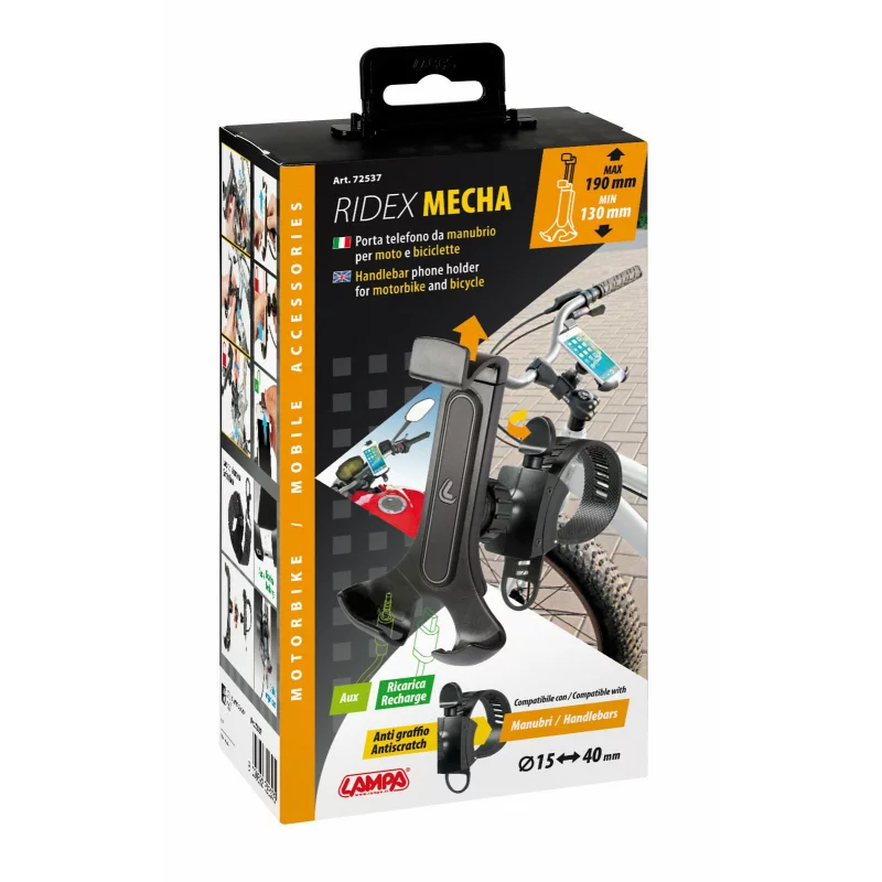 Suport telefon mobil Ridex Mecha pentru bicicleta Garage AutoRide