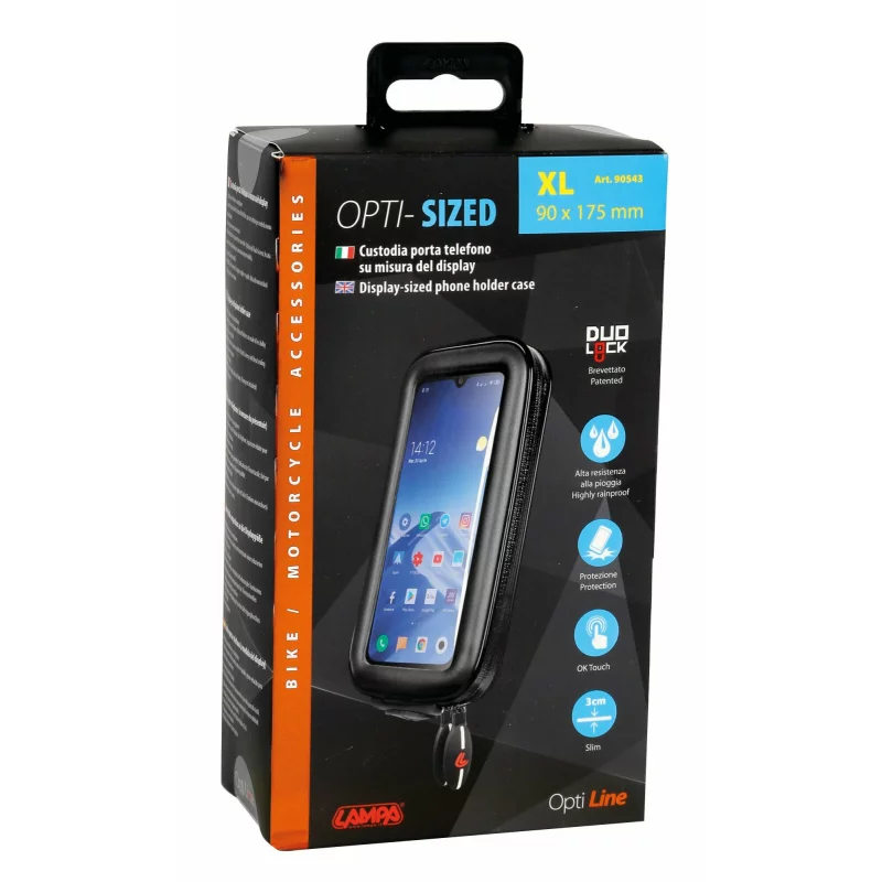 Carcasa universala Opti Sized pentru suporti telefon mobil Opti Line - XL - 90x175mm Garage AutoRide