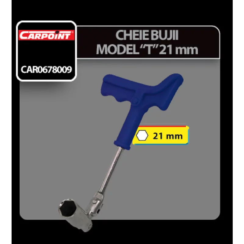 Cheie bujii model T Carpoint - 21mm Garage AutoRide