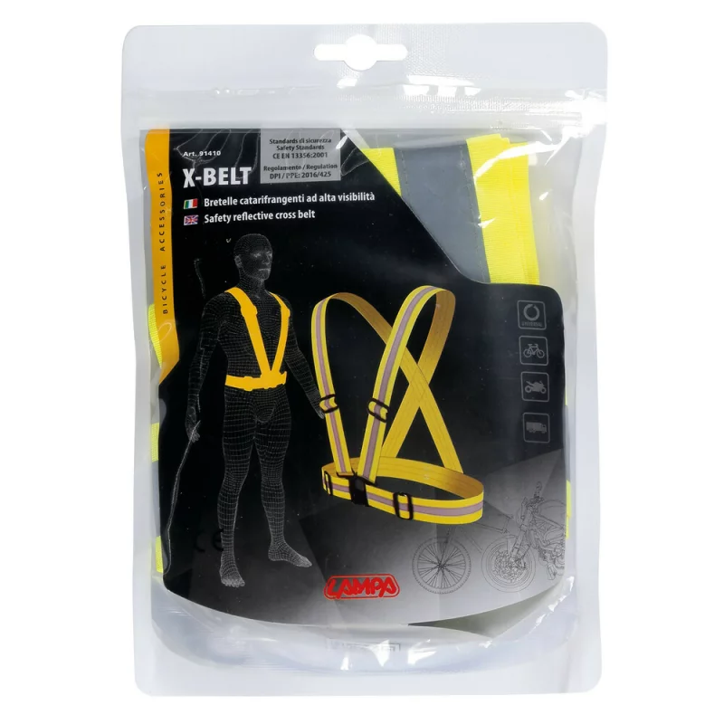 Ham reflectorizant reglabil omologat X-Belt - Galben Garage AutoRide