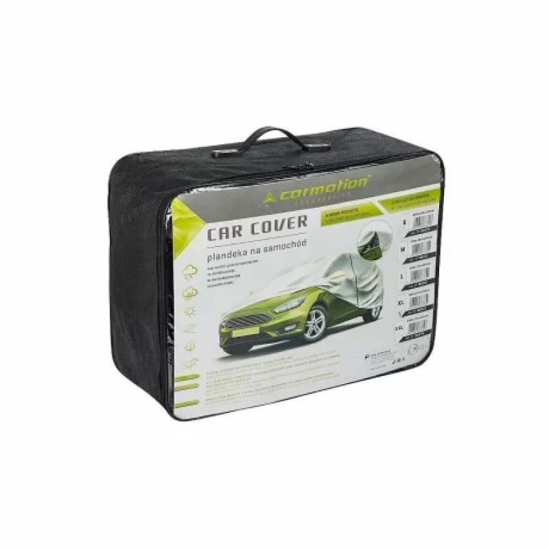 Prelata auto completa 3 straturi fermoar la usa sofer Carmotion - 540x175x120cm - XL Garage AutoRide