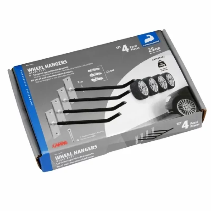 Suporti perete pentru anvelope si jante 4buc Garage AutoRide