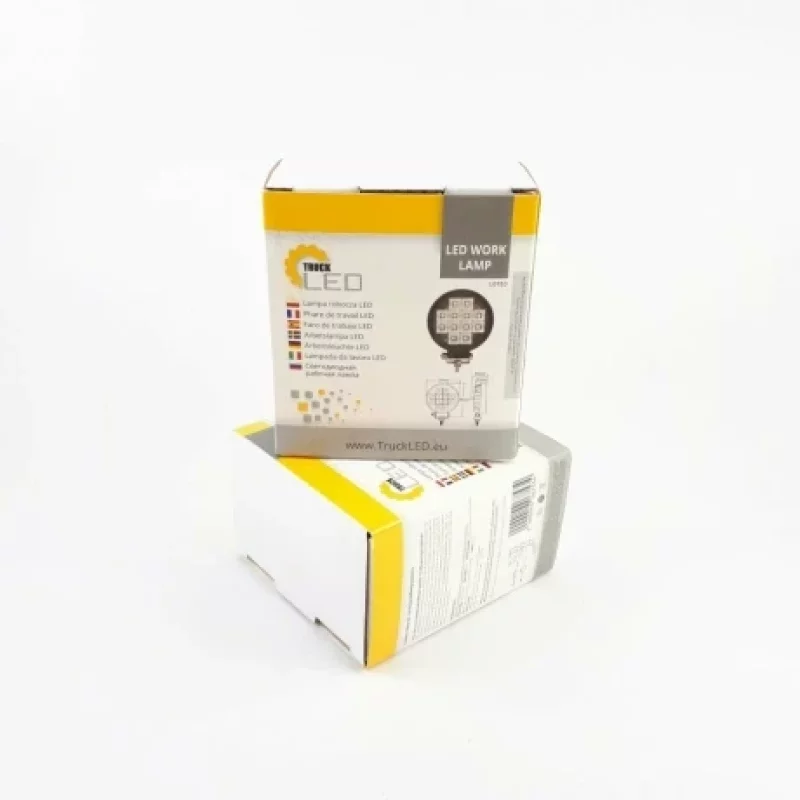 Proiector din metal rotund 12LED 12/24V cu intrerupator pe verso Kamar Garage AutoRide