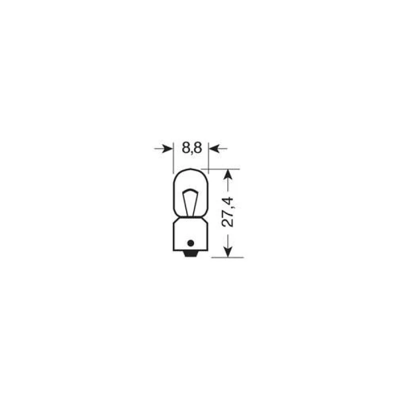 Bec 12V - T4W - 4W Pozitie soclu metal BA9s 1buc Narva Garage AutoRide