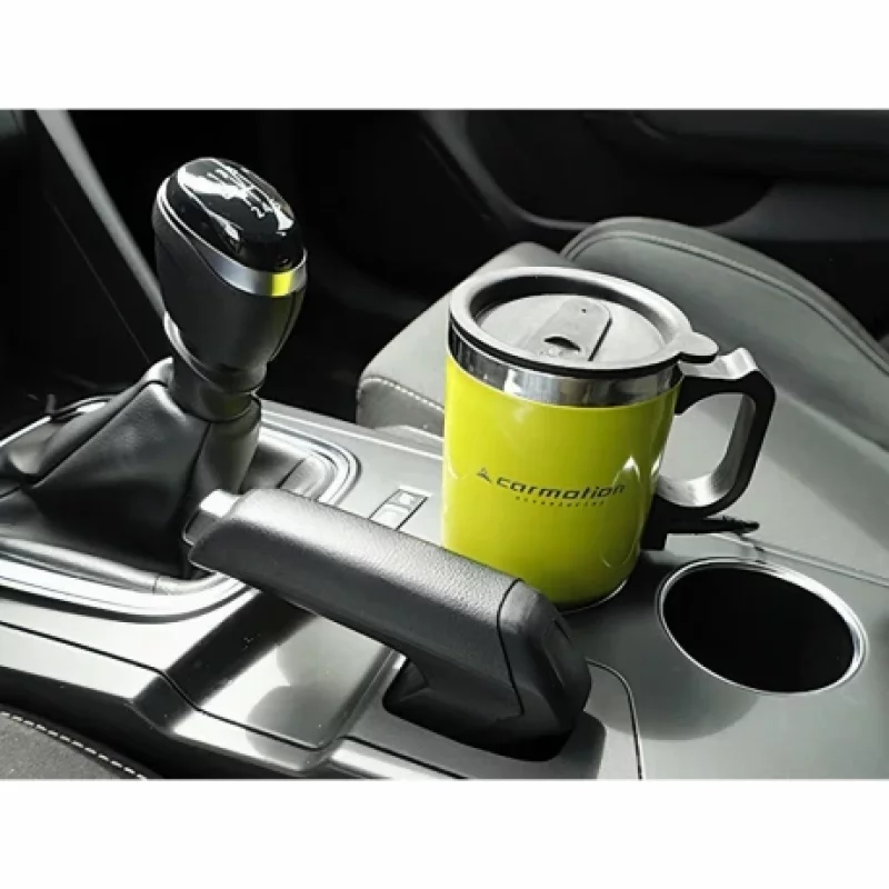 Cana termos cu incalzire Carmotion 450ml alimentare la bricheta auto 12V Verde Garage AutoRide