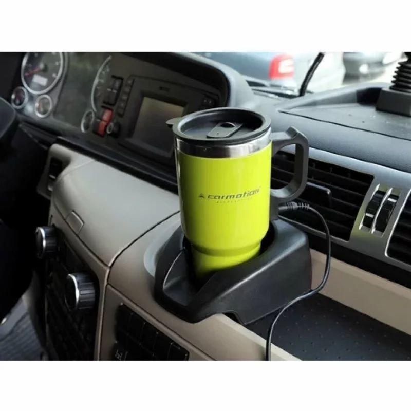 Cana termos cu incalzire Carmotion 450ml alimentare la bricheta auto 12V Verde Garage AutoRide