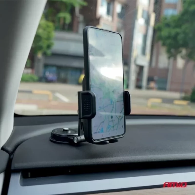 Suport telefon mobil rotativ 360° 2 in 1 cu fixare pe bord sau la grila de ventilatie Garage AutoRide