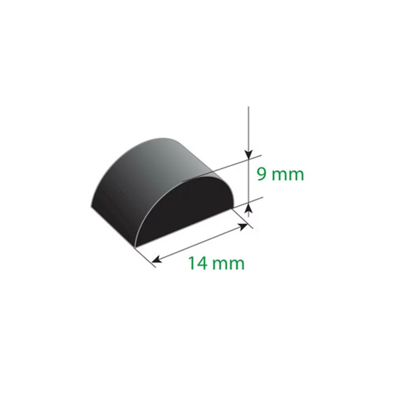 Cheder cauciucat universal cu adeziv 310cm - 14x9mm Garage AutoRide
