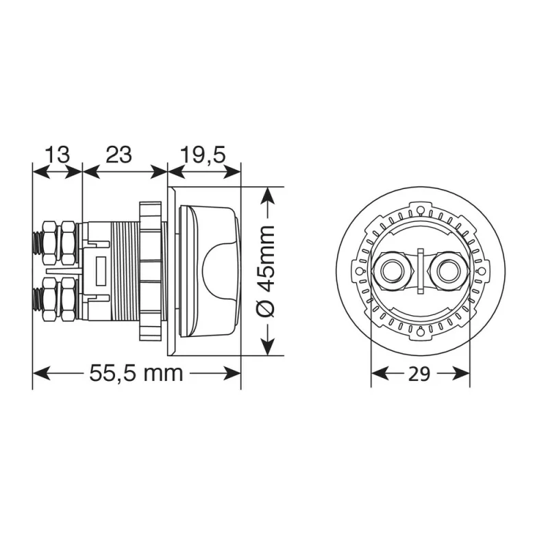 Contact general cu 3 functii 100A - 12/32V Garage AutoRide