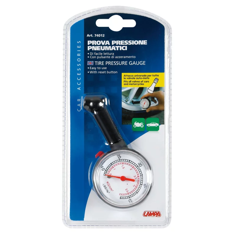 Manometru presiune aer din plastic 39Bar Garage AutoRide
