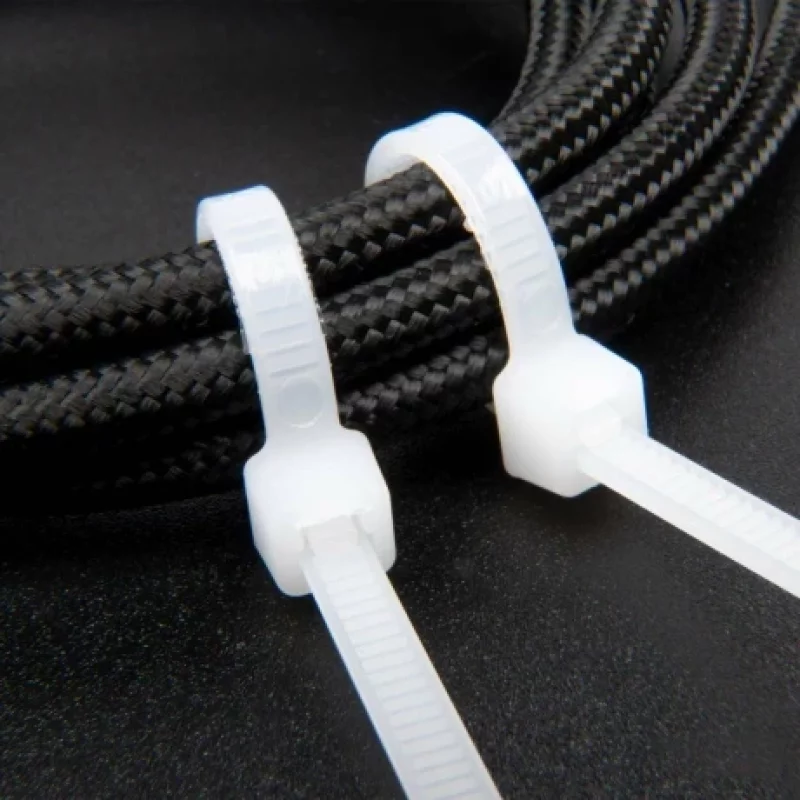Coliere plastic 100buc 025x20cm - Alb Garage AutoRide