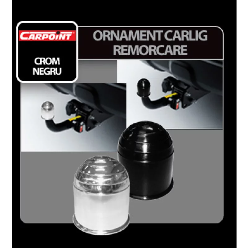 Ornament protectie carlig remorcare Carpoint - Negru Garage AutoRide