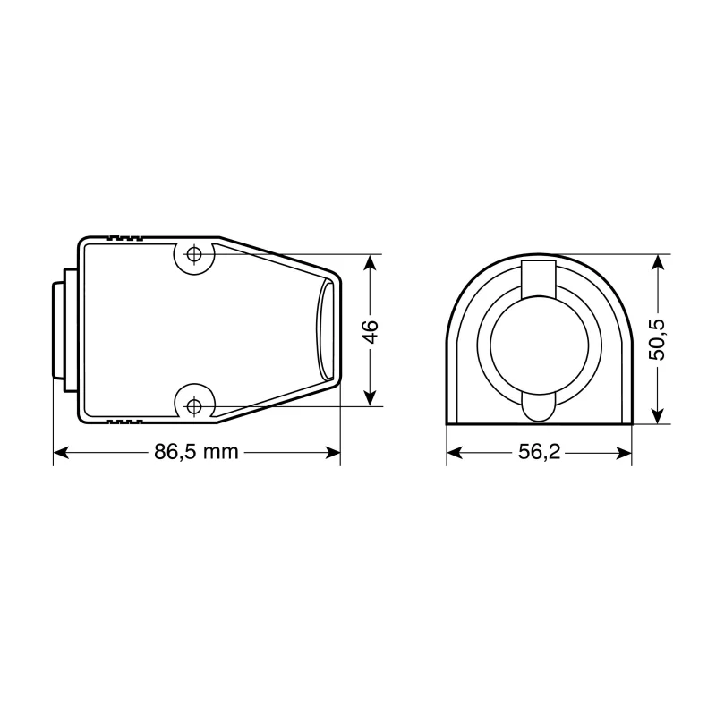Priza auto cu montare pe suprafata si soclu rezistent la apa Ext-3 - 12/24V Garage AutoRide