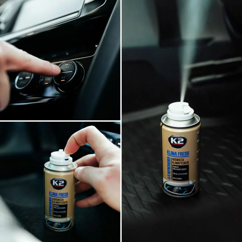 Spray pentru curatat si dezinfectat sistemul de aer conditionat K2 KLIMA FRESH 150ml Floare Garage AutoRide