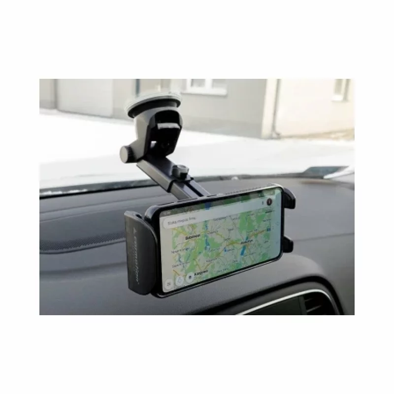 Suport telefon mobil cu ventuza deschidere 100-200mm cu ajustare in 6 puncte Negru Garage AutoRide