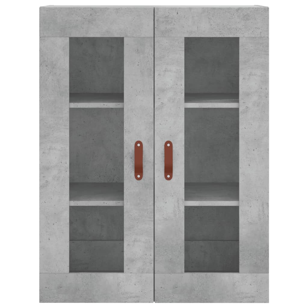 Dulap înalt, gri beton, 69,5x34x180, lemn compozit GartenMobel Dekor