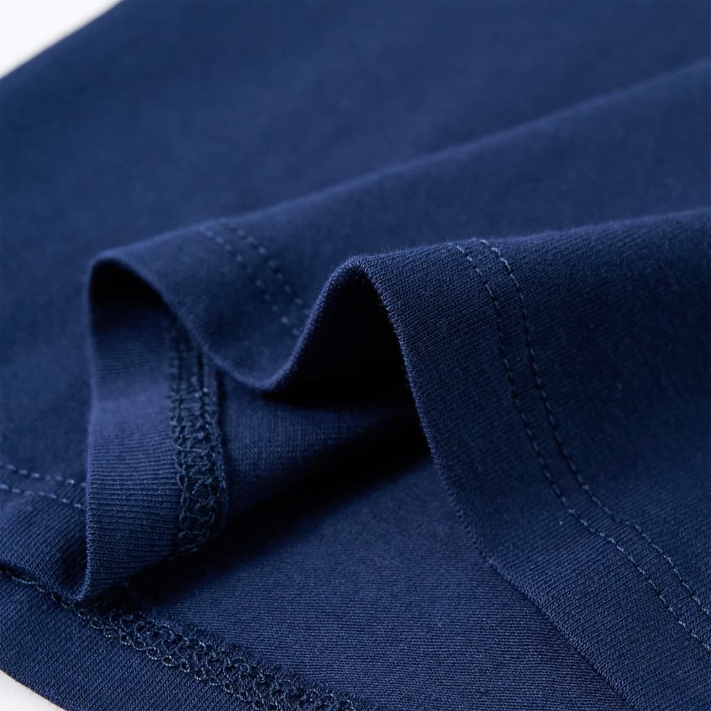 Tricou pentru copii cu mâneci lungi, bleumarin, 104 GartenMobel Dekor
