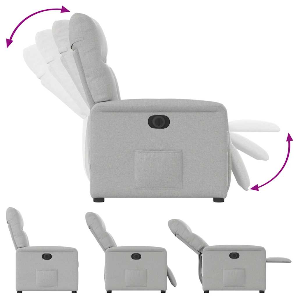 Scaun reclinabil electric Cloud Grey Fabric GartenMobel Dekor