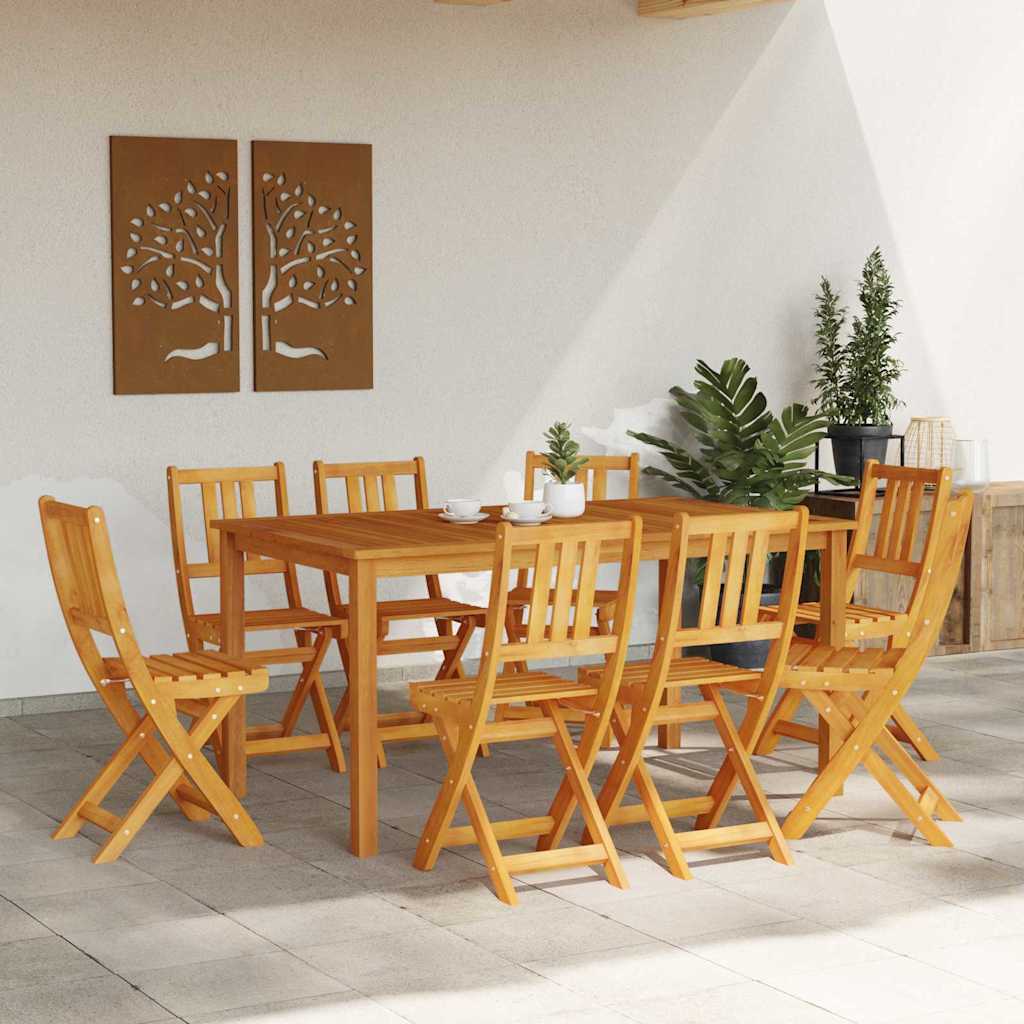 Scaune de Grădină Pliabile 8 pcs 36x46x86 cm Lemn Masiv de Acacia GartenMobel Dekor