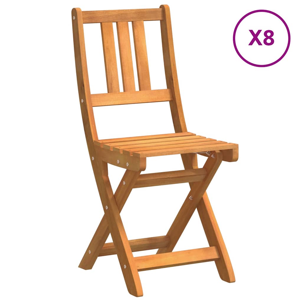 Scaune de Grădină Pliabile 8 pcs 36x46x86 cm Lemn Masiv de Acacia GartenMobel Dekor