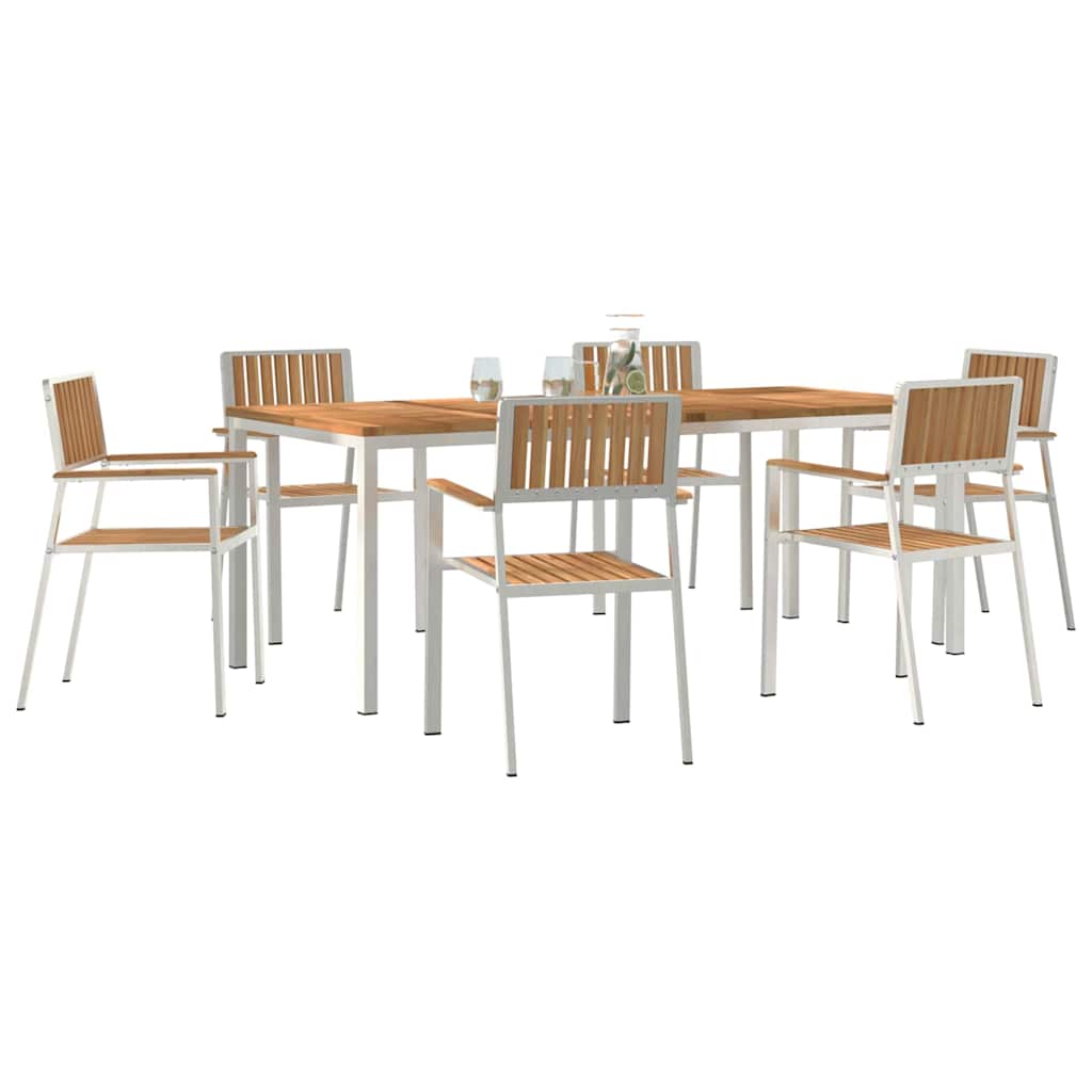 Set de Dining pentru Grădină  7 piese Lemn Solid de Tec GartenMobel Dekor