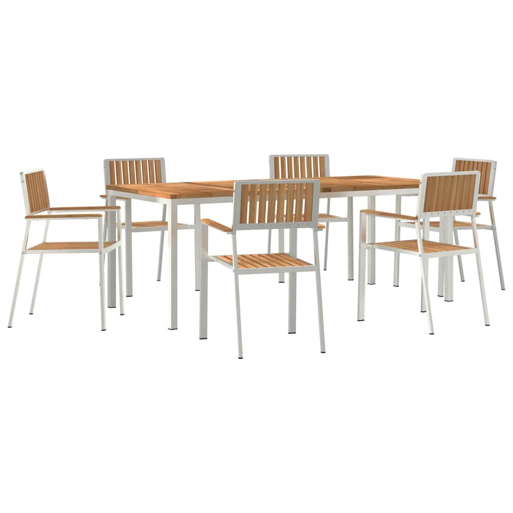Set de Dining pentru Grădină  7 piese Lemn Solid de Tec GartenMobel Dekor