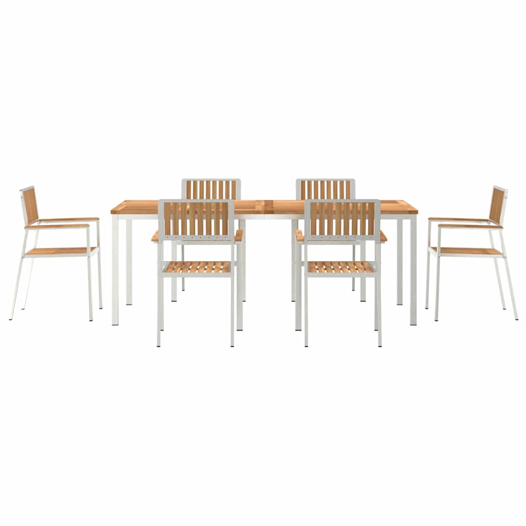 Set de Dining pentru Grădină  7 piese Lemn Solid de Tec GartenMobel Dekor