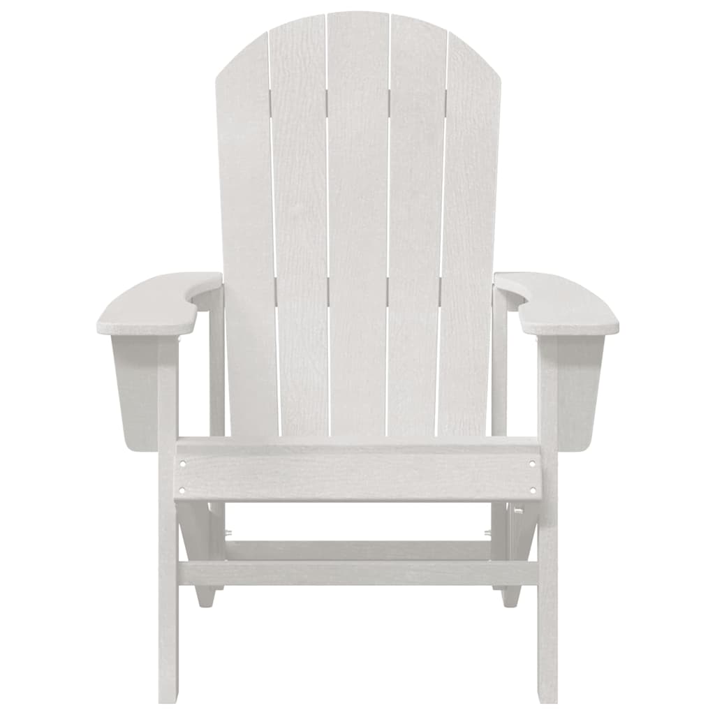 Scaune Adirondack 2 pcs Alb 74x82x90 cm HDPE GartenMobel Dekor
