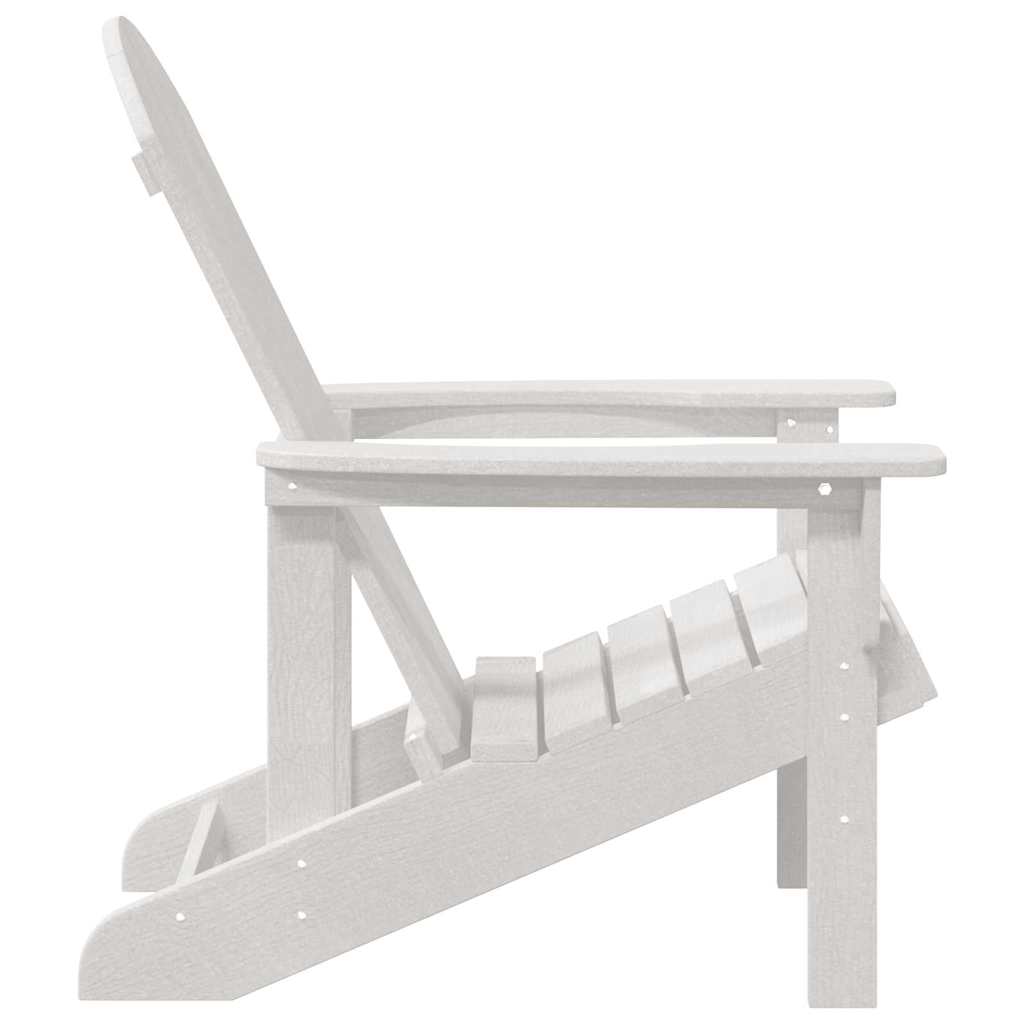 Scaune Adirondack 2 pcs Alb 74x82x90 cm HDPE GartenMobel Dekor