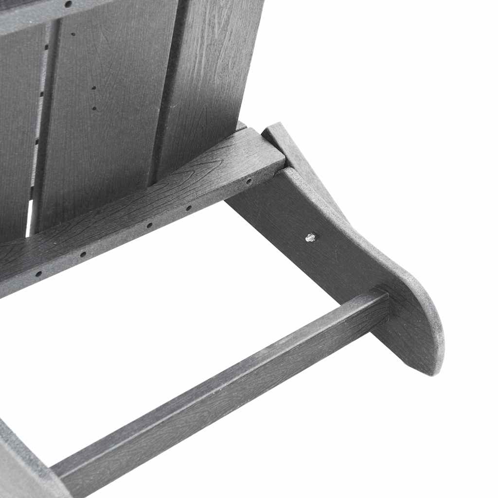 Scaune Adirondack pliabile  2 buc gri deschis 74.5x80.5x90 cm HDPE GartenMobel Dekor