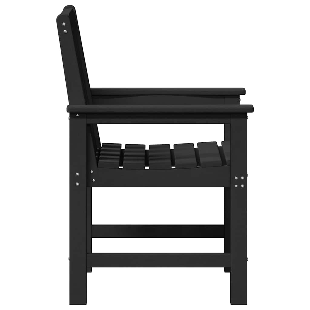 Scaune de Masă pentru Grădină  6 pcs Negre 65,5x55,5x88 cm HDPE GartenMobel Dekor