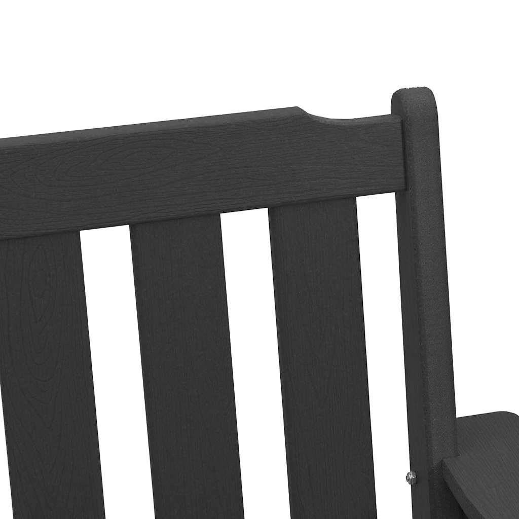 Scaune de Masă pentru Grădină  6 pcs Negre 65,5x55,5x88 cm HDPE GartenMobel Dekor