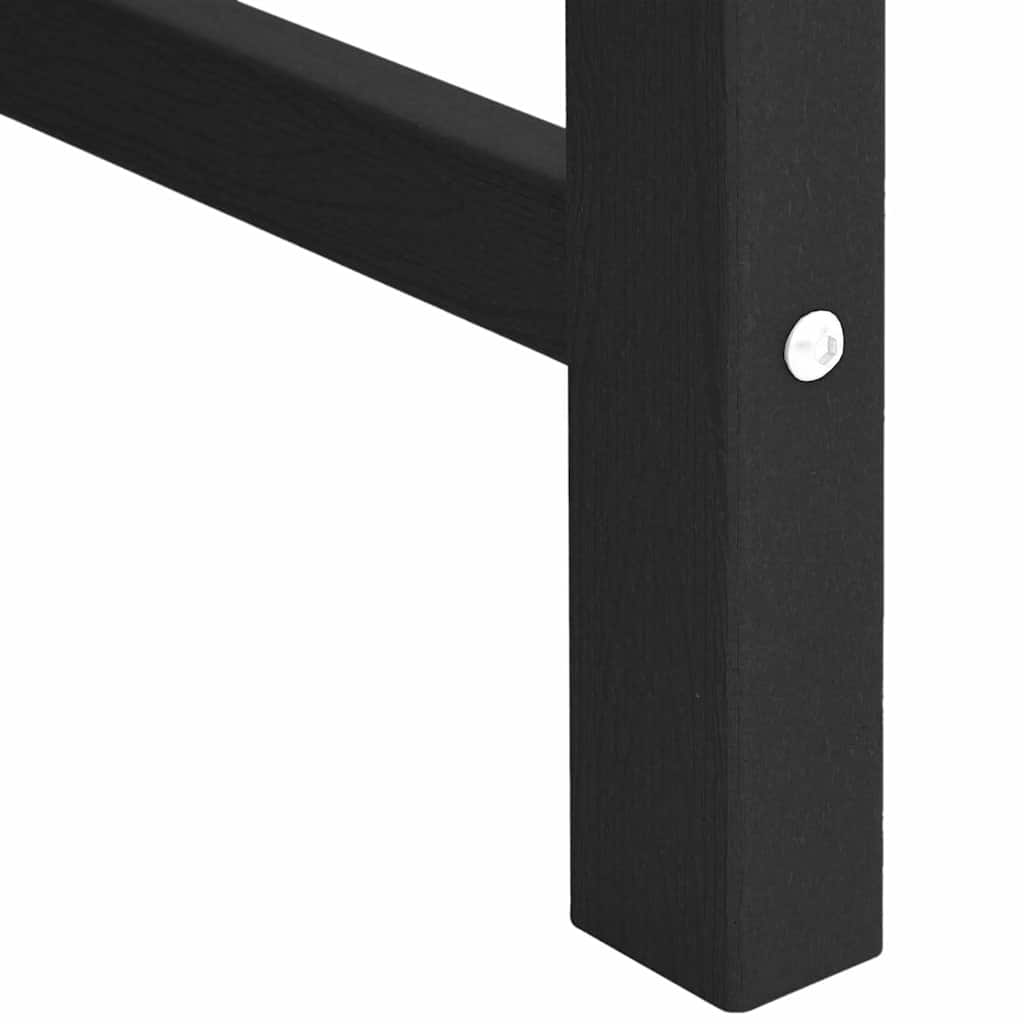 Scaune de Masă pentru Grădină  6 pcs Negre 65,5x55,5x88 cm HDPE GartenMobel Dekor