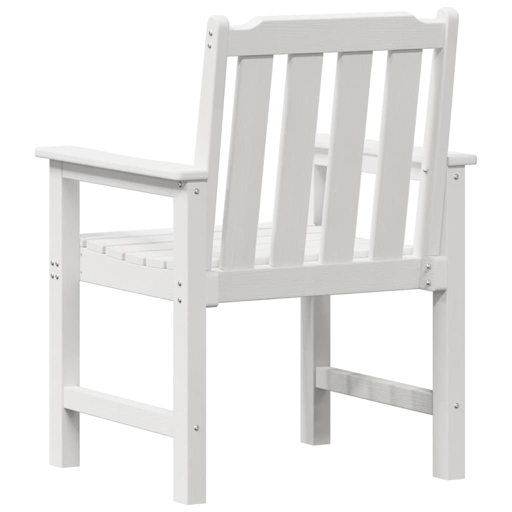 Scaune de dining pentru grădină  4 buc Alb 65,5x55,5x88 cm HDPE GartenMobel Dekor