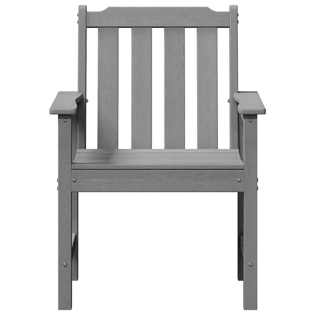 Scaune de grădină  4 pcs Gri deschis 65.5x55.5x88 cm HDPE GartenMobel Dekor