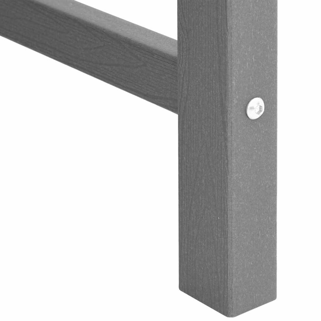 Scaune de grădină  4 pcs Gri deschis 65.5x55.5x88 cm HDPE GartenMobel Dekor