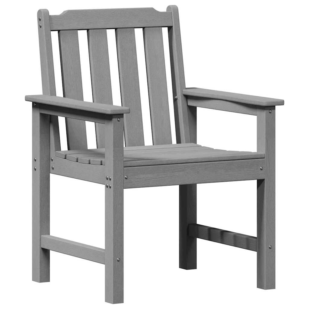 Scaune de grădină  4 pcs Gri deschis 65.5x55.5x88 cm HDPE GartenMobel Dekor